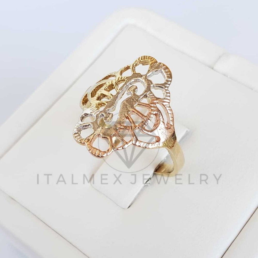 18K Gold Filled Filigree Ring Anillo de Filigrana